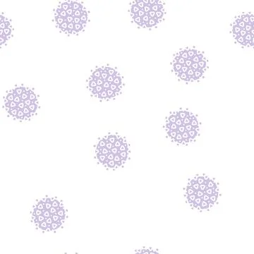 Virus hiv glyph seamless pattern Stock-Illustration