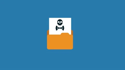 Virus icon animation - Vector art . Stock Footage 146126624
