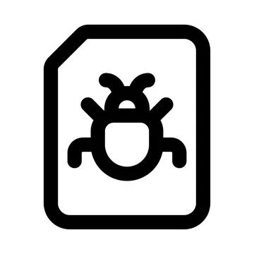 Virus icon. Editable line icon. Professional and modern outline icon vector.. Stock Illustration
