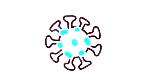  Virus Icon for Education and E-learning Stock Footage 149871146