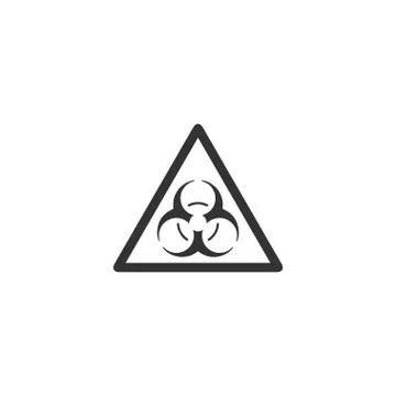 Virus icon flat Stock Illustration