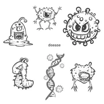 Virus icon Stock Illustration