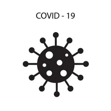 Virus icon vector - COVID 19 virus vector Stock Illustration