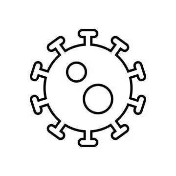 Virus icon vector Stock Illustration