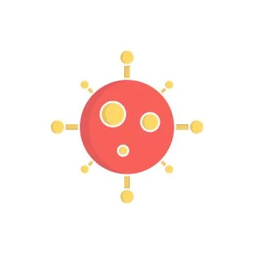 Virus icon. vector illustration Stock Illustration
