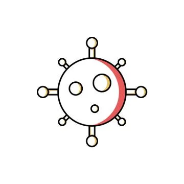 Virus icon. vector illustration Stock Illustration