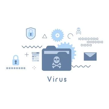 Virus icon vector illustration Illustrazione stock