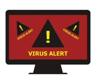 Virus icon on white background Stock Illustration