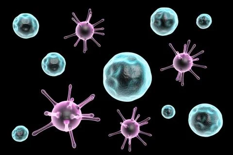 Virus illustration Illustrazione stock
