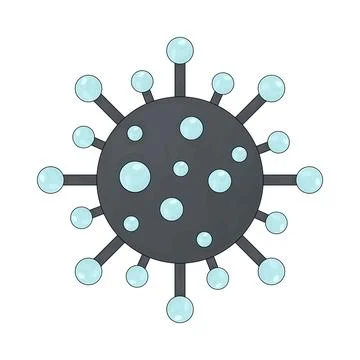 Virus illustration Illustrazione stock