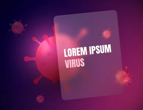 Virus illustration. Vector Bacteria Stock Illustration