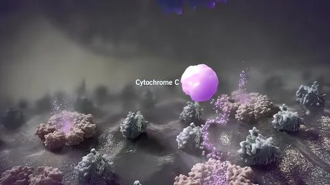 Virus infected cell Stock Illustration