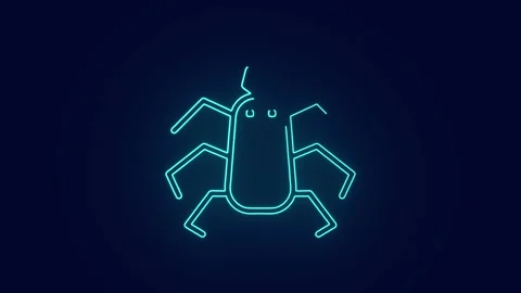 Virus infecting the computer malware attack cybersecurity animation Stock Footage 241163422