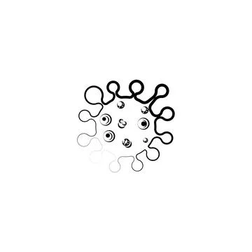 Virus Logo Template vector Stock Illustration