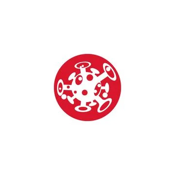 Virus Logo Template vector symbol Stock Illustration