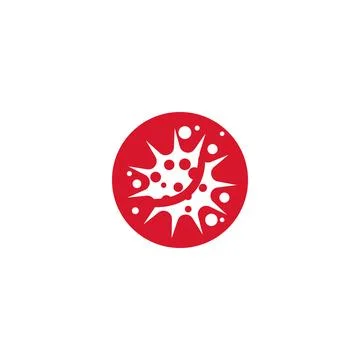 Virus Logo Template vector symbol Stock Illustration