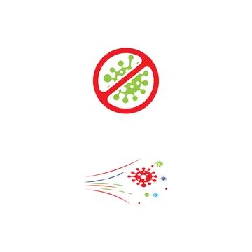 Virus Logo Template vector symbol Stock Illustration