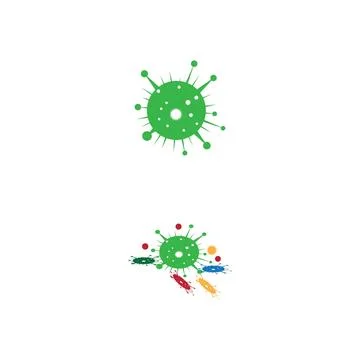 Virus Logo Template vector symbol Stock Illustration