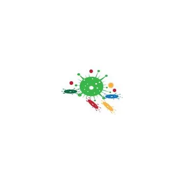 Virus Logo Template vector symbol Stock Illustration