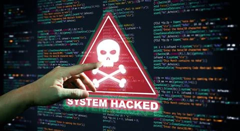 Virus, Malware, Cyber attack, and Internet cyber security Concept. 写真素材