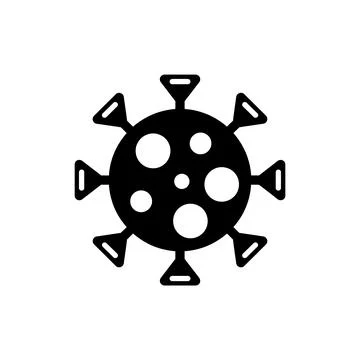 Virus Microbe Bacterium Biological Pathogen Icon Stock Illustration