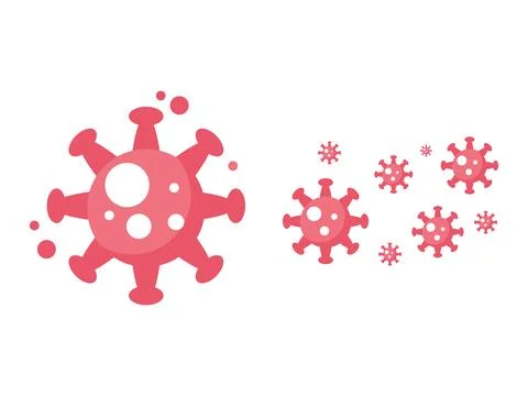 Virus Microorganism Icon Collection Featuring Bacteria Pathogen and Germ Me.. Stock Illustration