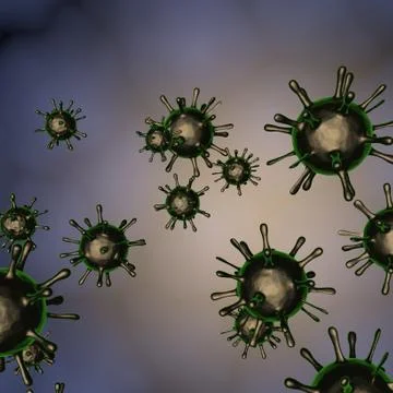 Virus model Stock Illustration