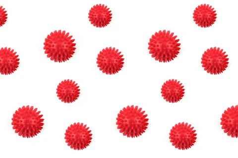 Virus model on white background. Stock Photos