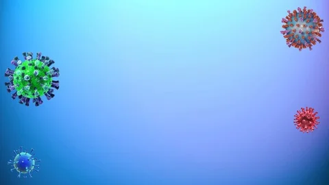 Virus molecules move in a zigzag pattern Stock Footage 127708621