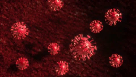 Virus moving video. Stock Footage 252815871
