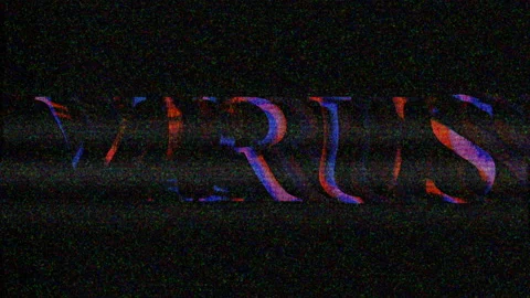 Virus Noise Text Glitch Flickering Damage Abstract Background Stock Footage 126925751