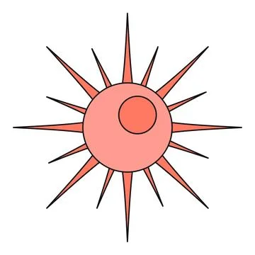 Virus or bacteria cell icon exploring microscopic world Stock Illustration