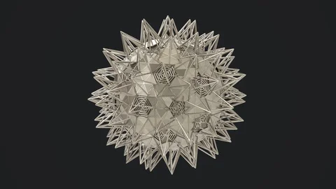 Virus or bacteria cell, pathogen infection, coronavirus pandemic loop background Video stock 128011264