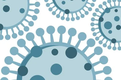 Virus or bacteria isolated on white background Stock Illustration