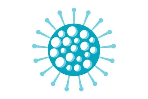 Virus or bacteria isolated on white background Stock Illustration