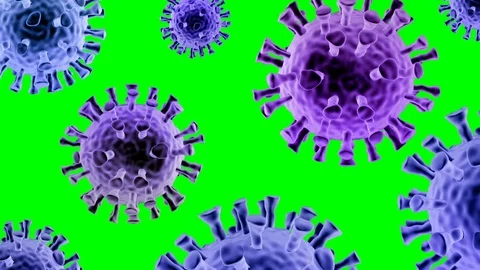 Virus or bacterium cells animation green screen 스톡 동영상 126120288
