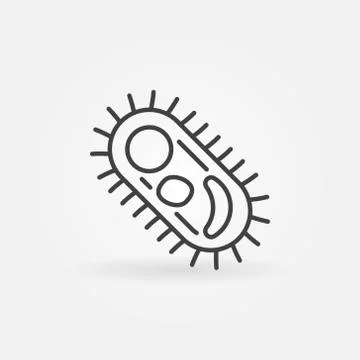 Virus or Pathogen vector concept icon in thin line style 스톡 일러스트