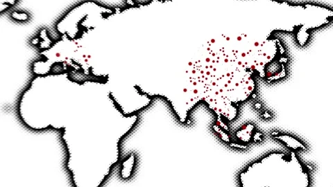 Virus outbreak animated 4K 1 VECTOR Stock Footage 145743427