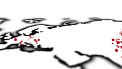 Virus outbreak animated 4K 3 VECTOR Stock Footage 145743347