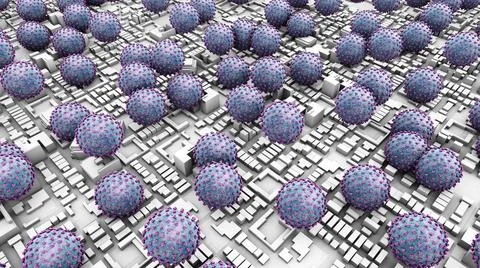 Virus pandemic concept Stock Illustration