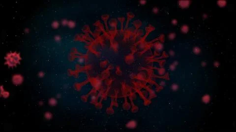 Virus Pandemic Growth. 3d Render Covid-19 Taking over the Planet Earth Stock Illustration