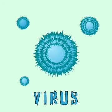 Virus particle Stock Illustration