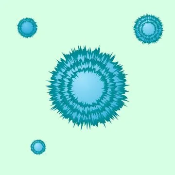 Virus particle Stock Illustration