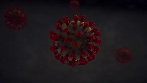 Virus Particle Rotating Loop 動画素材 301684621