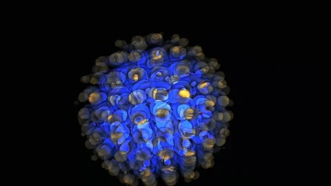 Virus particle under microscope closeup. Stock Footage 335428433
