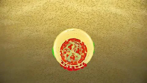 Virus particles into the cell Stock Illustration