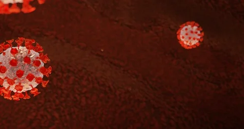 Virus Particles Slow Motion Animation (3D Rendering) 스톡 동영상 127641267