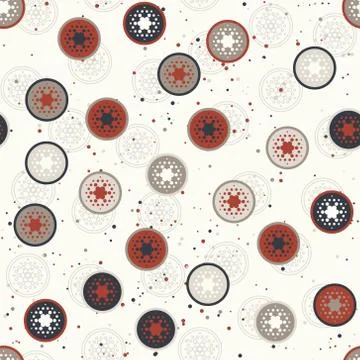 Virus particles spread concept, abstract vector illustration. Stock Illustration