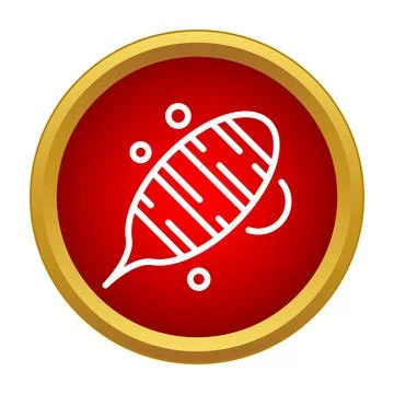Virus pathogen icon illustrating disease and health issues Stock Illustration