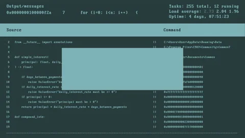 Virus Program Breaches Cyber Security And Steals Source Code Of Application Stock Footage 193930583